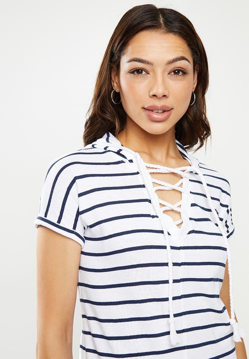 Lizzy - Irina dress - blue & white