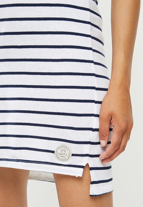 Lizzy - Irina dress - blue & white