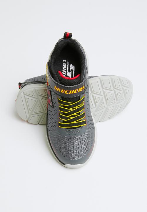 Skechers - Erupters ii- lava arc - charcoal & red