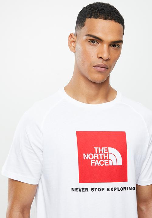 The North Face - Raglan redbox tee - white