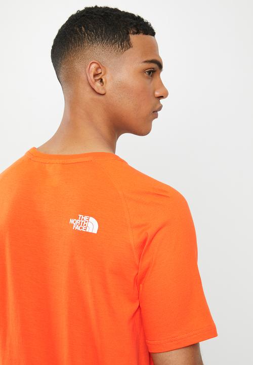 The North Face - Short sleeve rag red box tee - orange