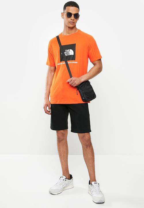 The North Face - Short sleeve rag red box tee - orange