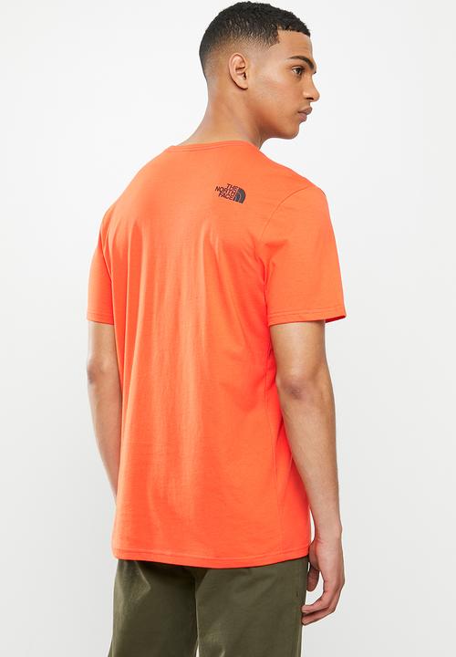 The North Face - Short sleeve fine tee - orange