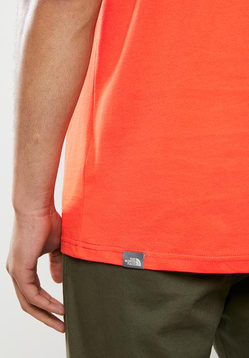 The North Face - Short sleeve fine tee - orange