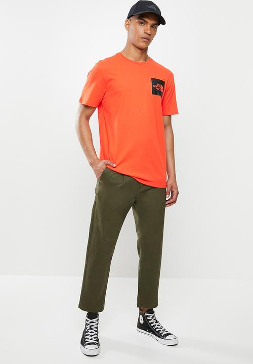 The North Face - Short sleeve fine tee - orange