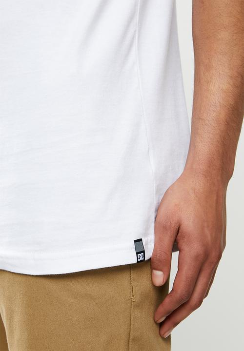 DC - Dc logo lines short sleeve tee - white