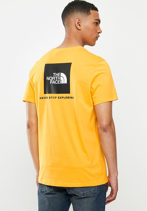 The North Face - Short sleeve red box tee - yellow
