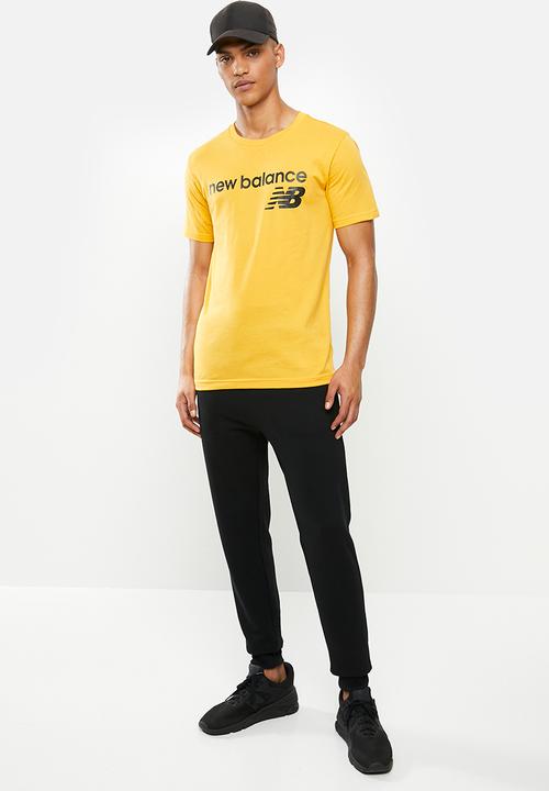 New Balance  - Nb classic core logo tee - yellow