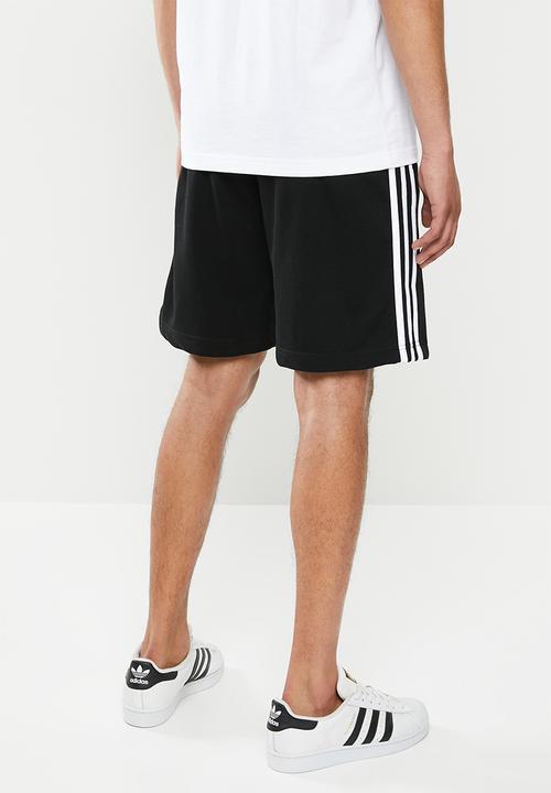 adidas Originals - 3-Stripe shorts - black & white