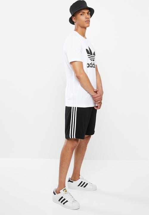 adidas Originals - 3-Stripe shorts - black & white