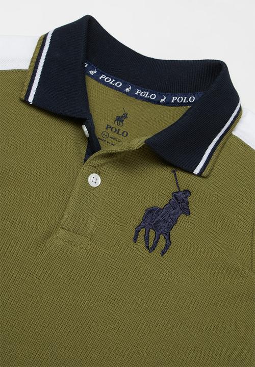 POLO - Boys tom cut & sew short sleeve  golfer - olive