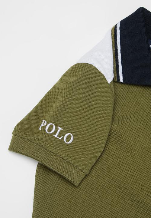 POLO - Boys tom cut & sew short sleeve  golfer - olive
