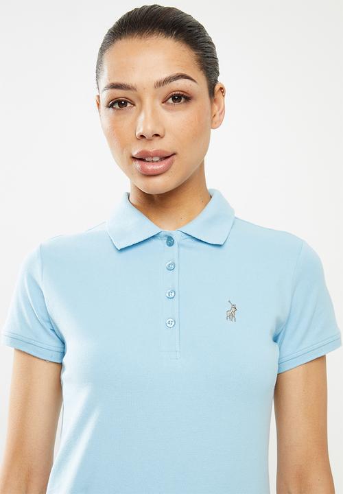 POLO - Kathy short sleeve stretch golfer dress - blue