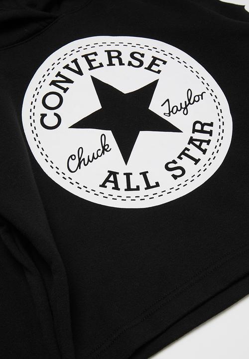 Converse - Cnvg chuck patch crop hoodie - black