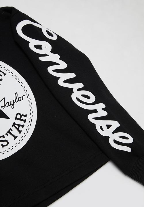 Converse - Cnvg chuck patch crop hoodie - black