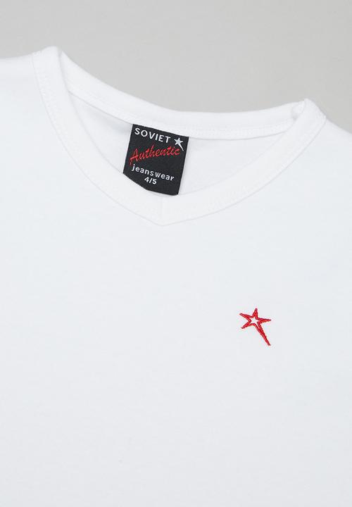 SOVIET - Boys muscle tee - white