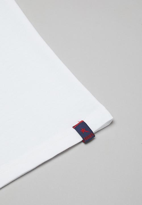 SOVIET - Boys short sleeve logo tee - white