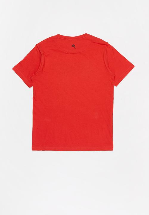 SOVIET - Boys short sleeve logo tee - red