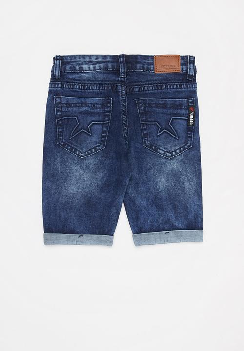 SOVIET - Boys denim short - blue