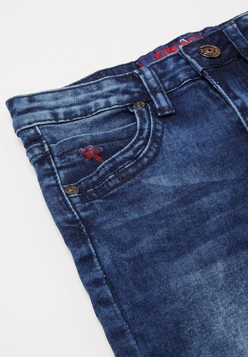 SOVIET - Boys denim short - blue