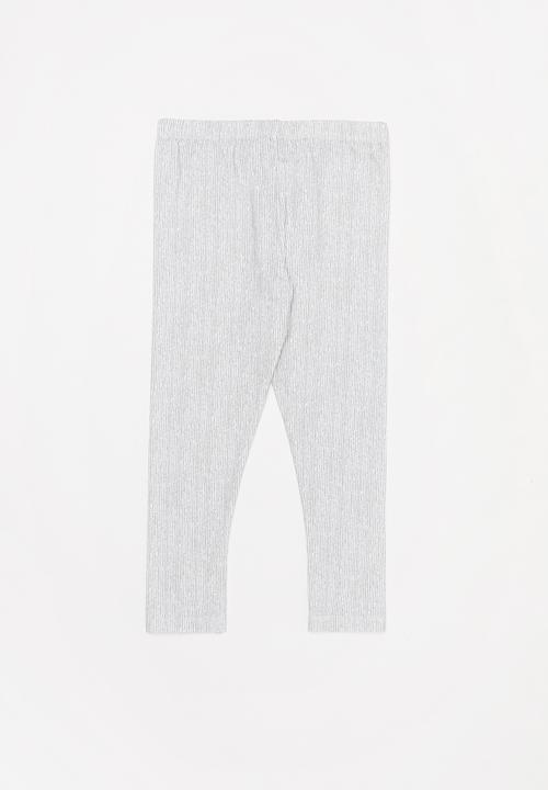 Sticky Fudge - Broken stripe legging -green & white