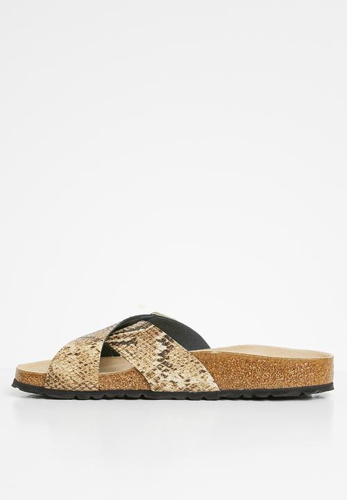 Birkenstock - Siena embossed leather narrow - snake beige