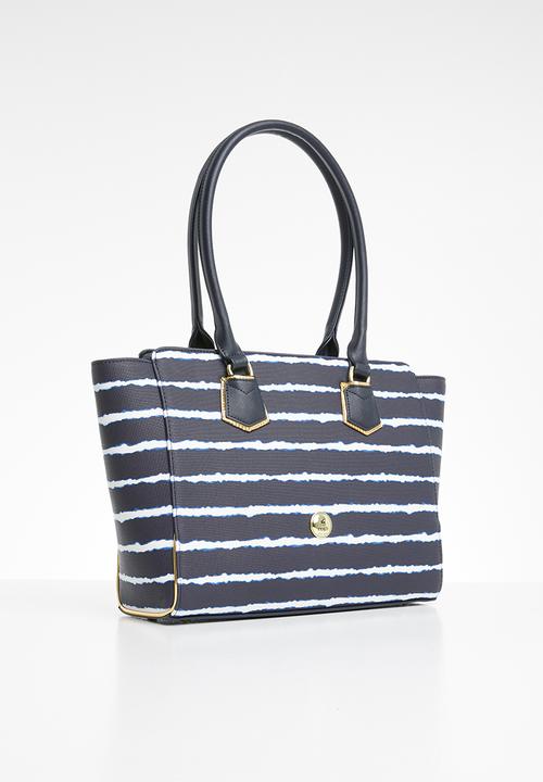 POLO - Resort tote - blue & white