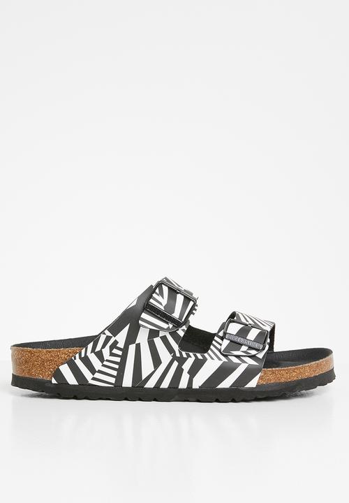 birkenstock arizona dazzle camo black white