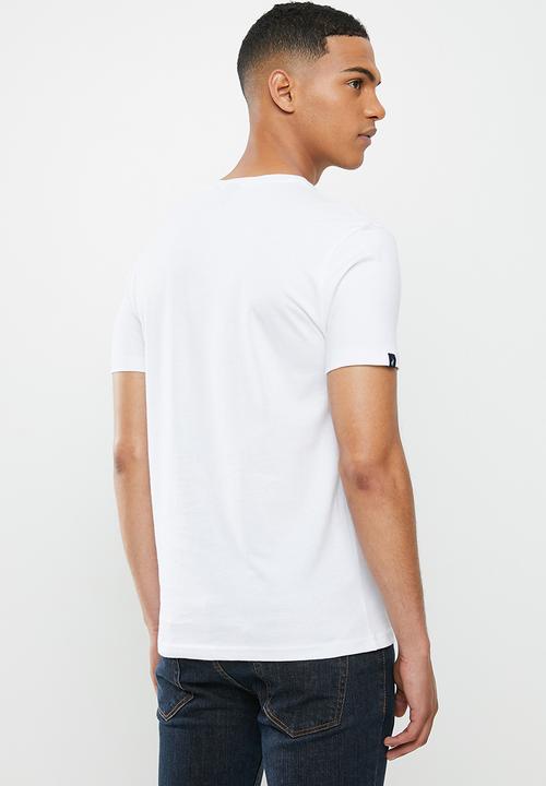 POLO - Dante embroidered logo tee - white