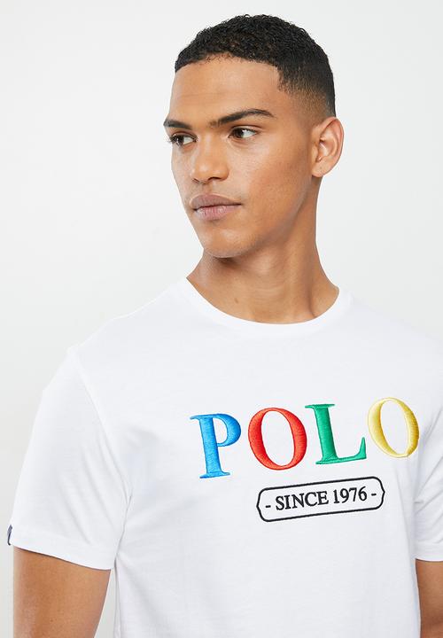 POLO - Dante embroidered logo tee - white
