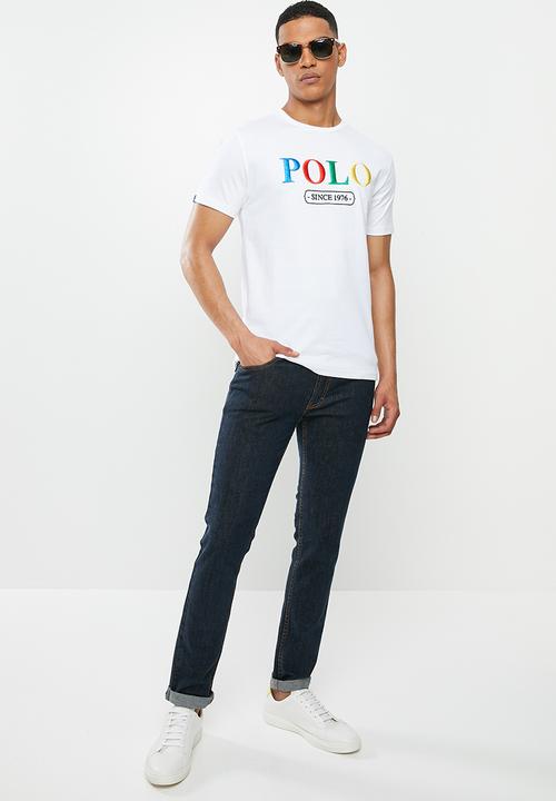 POLO - Dante embroidered logo tee - white