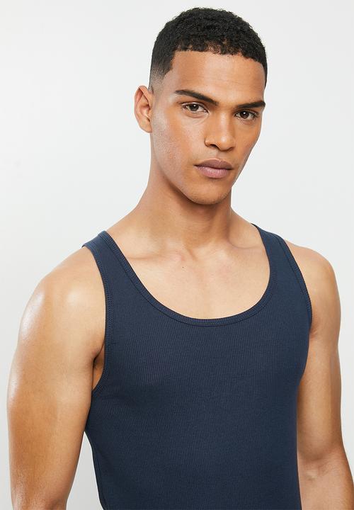 Cotton On - Rib tank - true navy