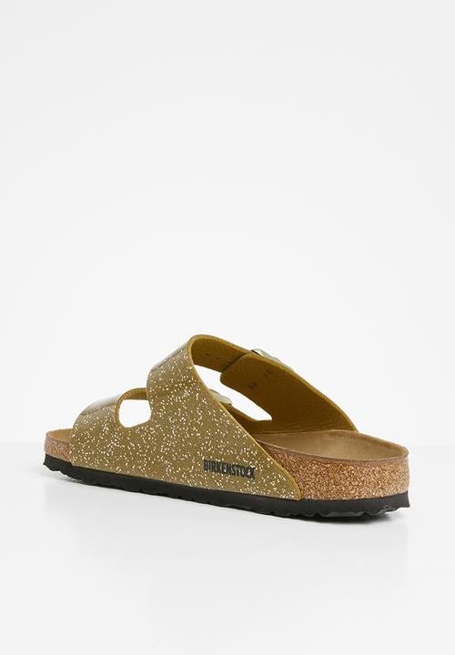 Birkenstock - Arizona birko-flor narrow - Cosmic sparkle olive tree