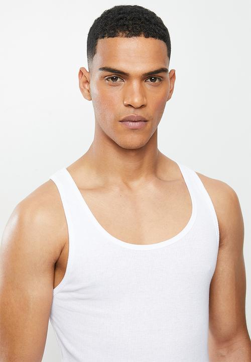 Cotton On - Rib tank - white