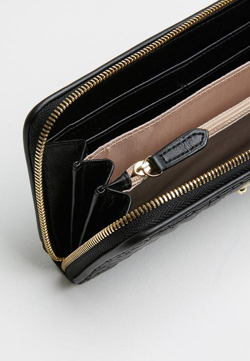 POLO - Madison zip around purse - black