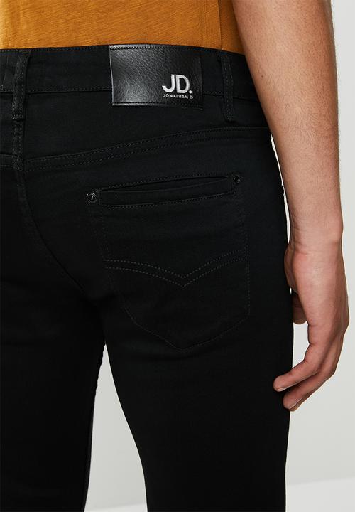Jonathan D - Slim fit five pocket denim jeans - black