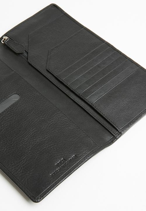 POLO - Travel folder with mobile pocket - black