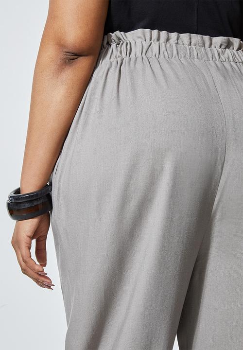Superbalist - Paperbag pant - grey