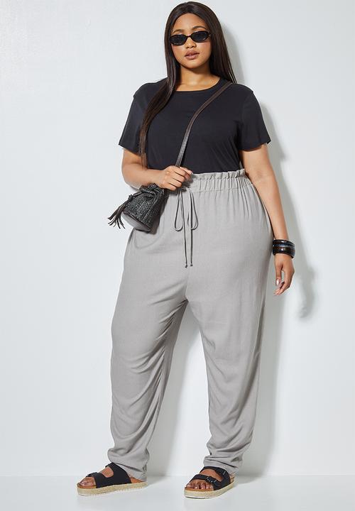 Superbalist - Paperbag pant - grey