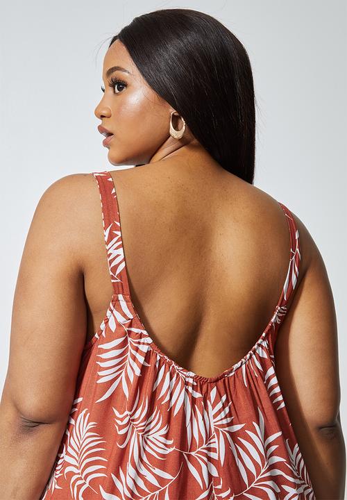 Superbalist - Easy fitting jumpsuit - rust palm