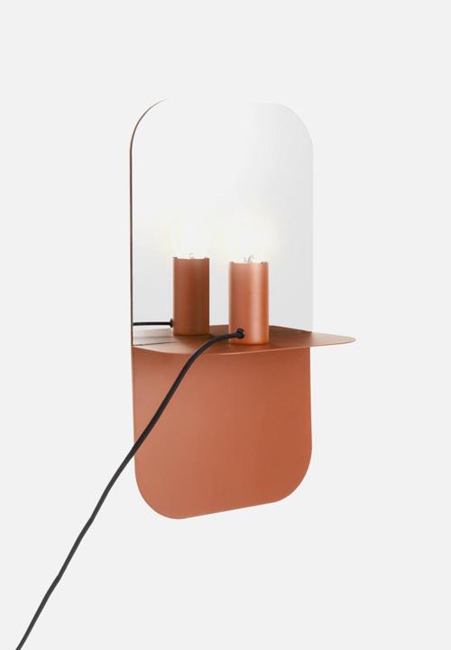 Present Time - Plate multi wall lamp - clay