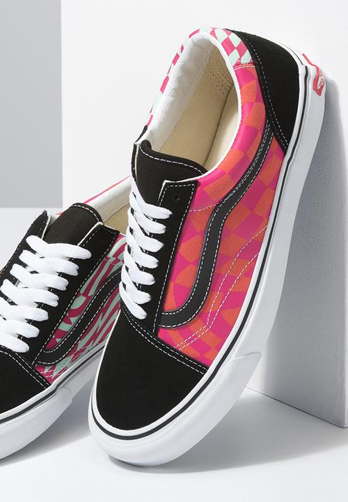 Vans - Old Skool twist - (warp checker) black & cabaret
