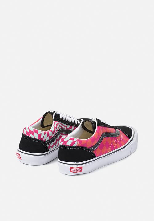 Vans - Old Skool twist - (warp checker) black & cabaret