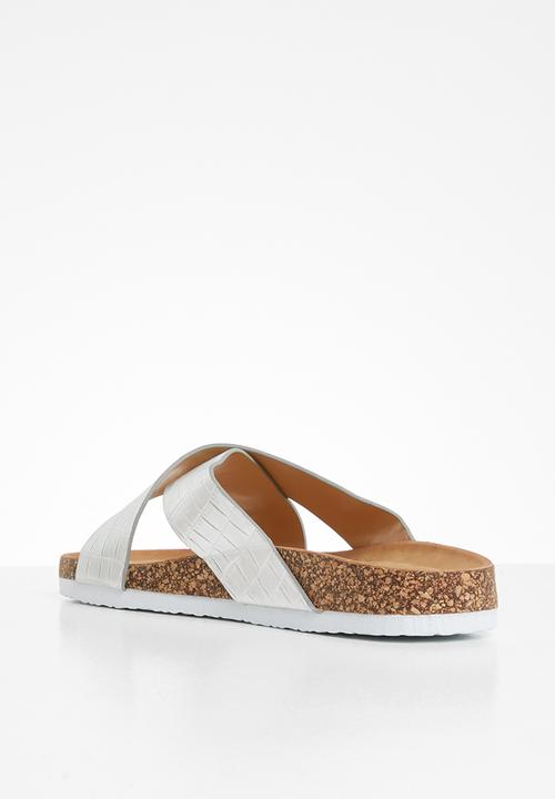 Jada - Croc strap slide - silver