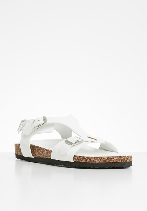 Jada - Buckle detail sandal - white