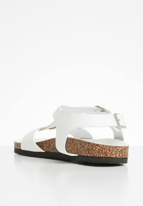 Jada - Buckle detail sandal - white