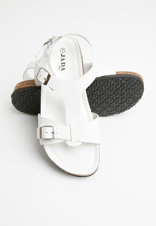 Jada - Buckle detail sandal - white