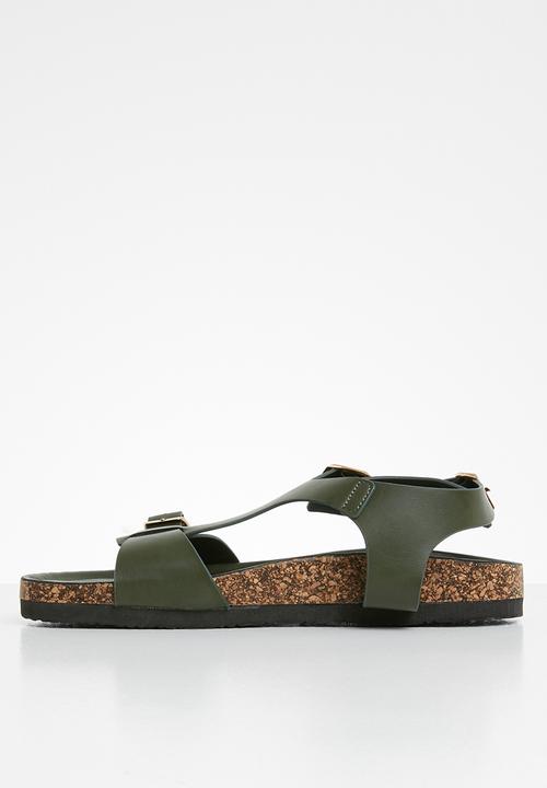 Jada - Buckle detail sandal - olive