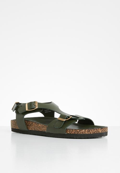 Jada - Buckle detail sandal - olive