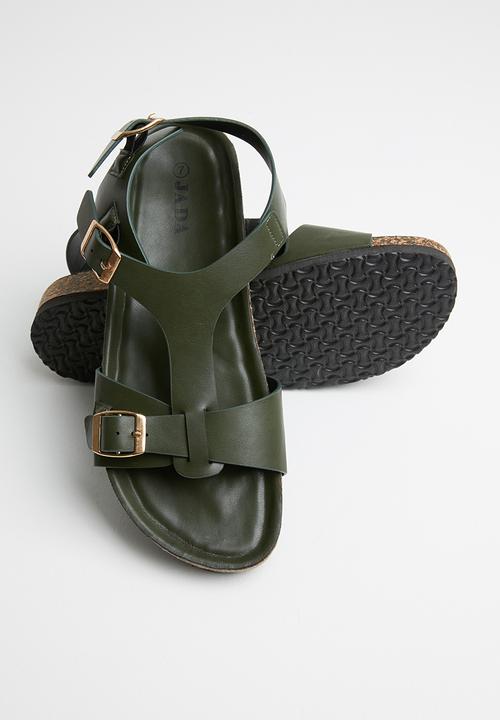 Jada - Buckle detail sandal - olive